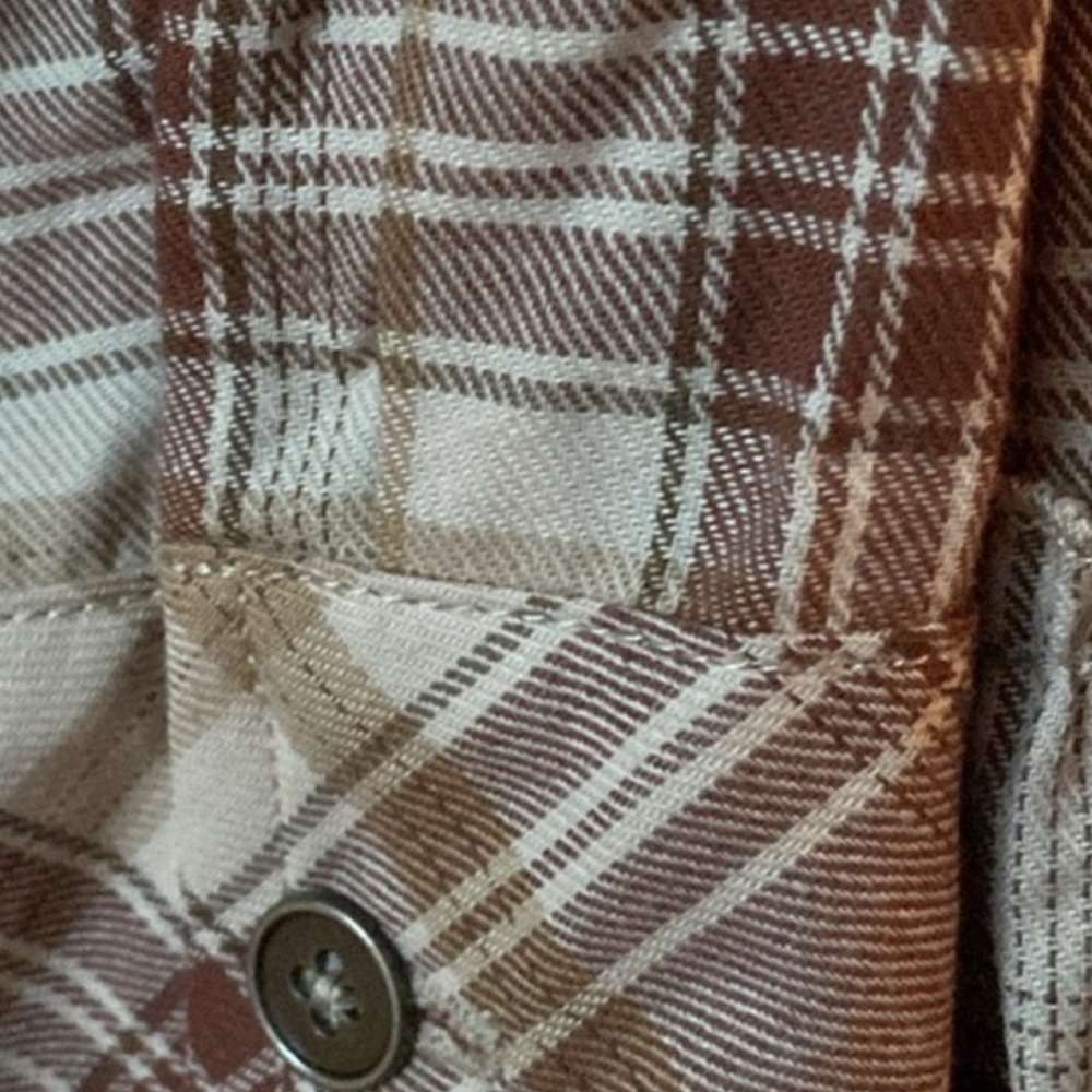 Plaid Button-Down Mini Dress - Picture 6 of 7